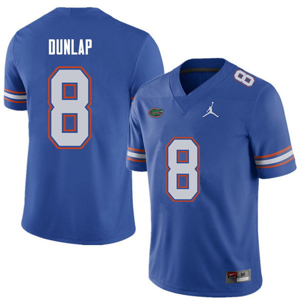 Jordan Brand Men #8 Carlos Dunlap Florida Gators College Football Jerseys Sale-Royal - Click Image to Close